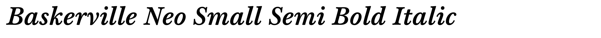 Baskerville Neo Small Semi Bold Italic image